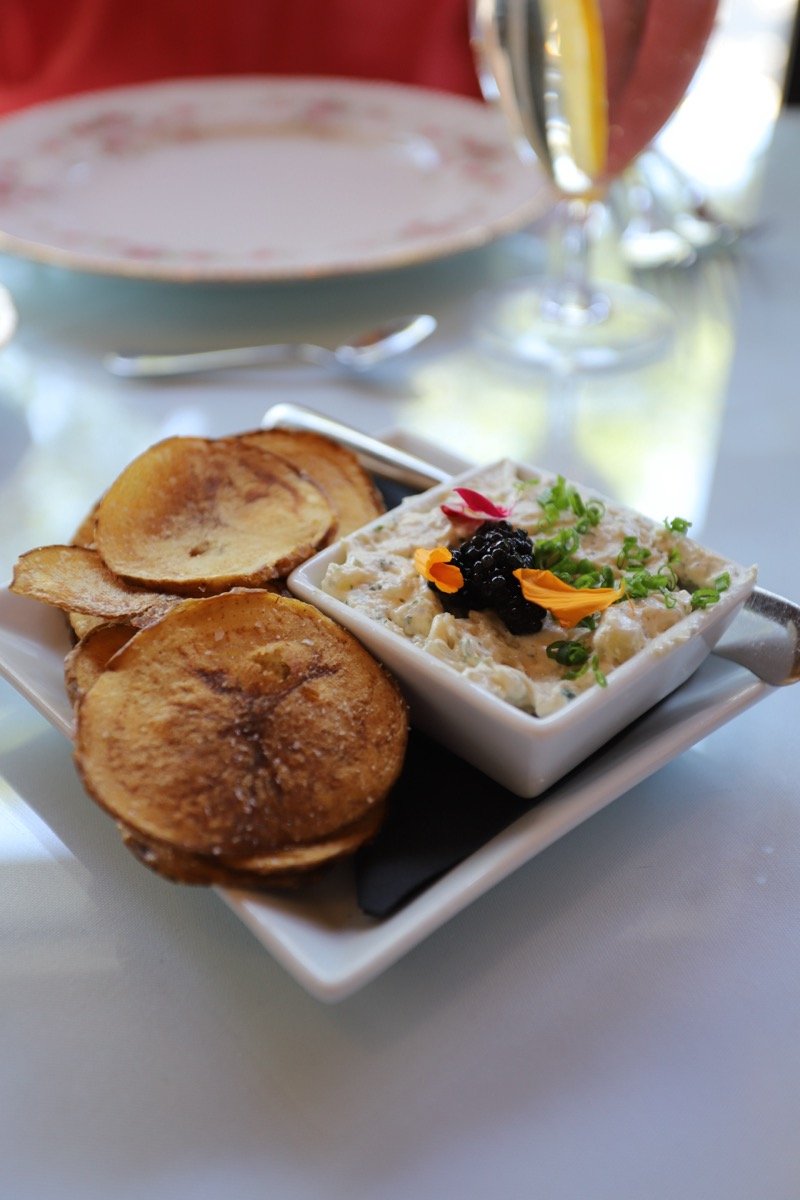 A plated course at the Chez Bacchus Chef's Table, composed by Executive Chef Danny Le